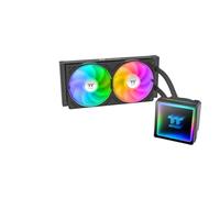 Thermaltake TH240 V3 ARGB | Raffreddamento ad acqua tutto in uno, blocco ad acqua Infinity Mirror Design | Testa della pompa rotante | ventola a telaio singolo | nero