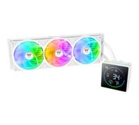 Thermaltake TH360-S V3 ARGB | Raffreddamento ad acqua all-in-one | Display LCD a segmento da 3,95" | Testa della pompa rotante | ventola a telaio singolo | Snow