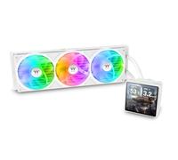 Thermaltake TH360 V3 Ultra ARGB | Raffreddamento ad acqua all-in-one | Display LCD TFT da 3,95" | Testa della pompa girevole | ventola a telaio singolo | Snow