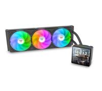 Thermaltake TH360 V3 Ultra ARGB | Raffreddamento ad acqua all-in-one | Display LCD TFT da 3,95" | Testa della pompa rotante | ventola a telaio singolo | nero