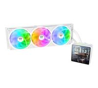 Thermaltake TH360 V3 Ultra ARGB | Raffreddamento ad acqua all-in-one | Display LCD TFT da 3,95" | Testa della pompa girevole | ventola a telaio singolo | Snow