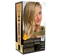 Thader TH Pharma Kit colorante senza ammoniaca per un piacevole odore con Liquid Gold, Colore 9 biondo Molto chiaro