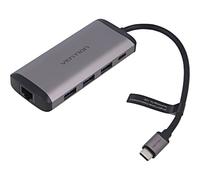 THAHB Hub USB 3.0 grigio Numero di porte: 9 0,15 m ABS, alluminio VENTION
