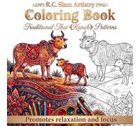 Thai Animals Coloring Book: 50 Traditional Kanok Patterns for Relaxation and Stress Relief