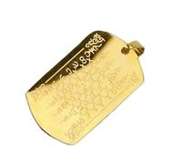 Thai Pendente Thailandese Tag Scritture religiose Blessing Collana Fascino per donne uomini portachiavi religiosi, Se référer à la description, riferimento alla descrizione,