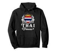 Thai Princess Thailand Flag Proud Thai Girl Felpa con Cappuccio
