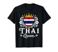 Thai Queen Thailand Flag Proud Thai Woman Maglietta