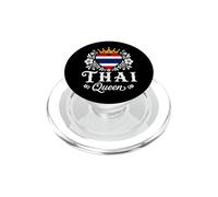 Thai Queen Thailand Flag Proud Thai Woman PopSockets PopGrip per MagSafe