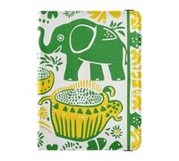 Thai Tema Simmetrico Modello Cuoio decorativo passaporto libro titolare Portafoglio Combo Carino Libro Passaporto Leggero, Modello simmetrico a tema tailandese, 1 size