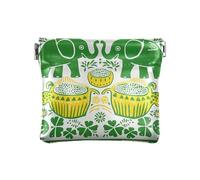 Thai tema simmetrico modello donna in pelle cambio moneta borsa fantasia mini titolare carta portafoglio per ragazze donne signore