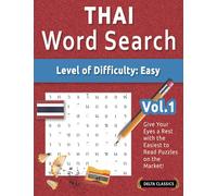 THAI WORD SEARCH - LEVEL OF DIFFICULTY: EASY - VOL.1 - DELTA CLASSICS - GIVE YOUR EYES A REST WITH THE EASIEST TO READ PUZZLES ON THE MARKET!