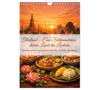 Thailand - Eine Schlemmerreise durchs Land des Lächelns (Wandkalender 2027 DIN A4 hoch), CALVENDO Monatskalender: Kulinarische Momente zwischen Tempeln, Stränden und Märkten
