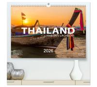 THAILAND - Land des Lächelns (hochwertiger Premium Wandkalender 2026 DIN A2 quer), Kunstdruck in Hochglanz: Bangkok, Chiang Mai, Sukhothai und Krabi