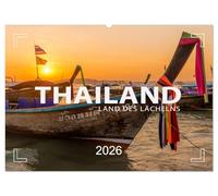 THAILAND - Land des Lächelns (Wandkalender 2026 DIN A2 quer), CALVENDO Monatskalender: Bangkok, Chiang Mai, Sukhothai und Krabi