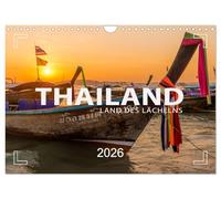 THAILAND - Land des Lächelns (Wandkalender 2026 DIN A4 quer), CALVENDO Monatskalender: Bangkok, Chiang Mai, Sukhothai und Krabi