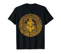 Thailand tattoo magical sak yant thai 2 Sided Front and Back Maglietta