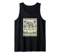 Thailand Vintage Inspired Antique Aesthetic Elephant Lover Canotta