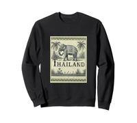 Thailand Vintage Inspired Antique Aesthetic Elephant Lover Felpa