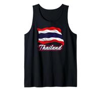 Thailandia Bandiera Patriottica Asiatica Uomini Donne Bambini Thai Canotta