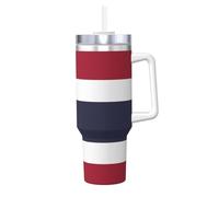 Thailandia Bandiera Stampa 1,18 Once Ice Bully con manico Cannuccia Thermos Thermos - Caldo & Cold Coffee Travel Water Bottle