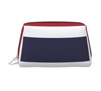 Thailandia Flag Leather Makeup Bag Cosmetic Pouch Travel Organizer Toiletry Clutch
