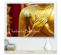 Thailands Buddhas (hochwertiger Premium Wandkalender 2026 DIN A2 quer), Kunstdruck in Hochglanz: Der buddhistische Glaube ist in Thailand ein wichtiger Bestandteil des täglichen Lebens.