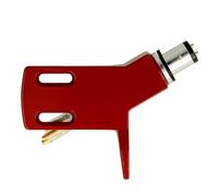 THAKKER CHS-13 - Portatestina angolato in Alluminio Leggero - Rosso | connettore SME | per Bracci Diritti | Cavi portatestina Incluso | Cranked Headshell