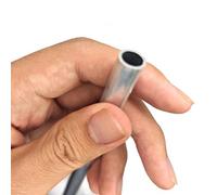 Thalawirefix 2 tubi rotondi a parete sottile in lega di alluminio 6063, spessore 0,5 mm, lunghezza 300 mm, for trasporto chimico Scaffali Barre(OD 26 x ID 25mm)
