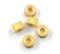 Thalawirefix 5 pz 20 Denti In Ottone Piccoli Ingranaggi 0.25 Modulo 5.5mm Diametro 3mm Spessore 1.95mm Foro Interno 202A Pignone Spur gear for 2mm Albero Pignone di Riduzione