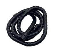 Thalawirefix Manicotto for la gestione dei cavi a spirale da 1 metro, ignifugo, for la protezione dei tubi dell'olio Anti-Disordine(Nero,ID 20mm)