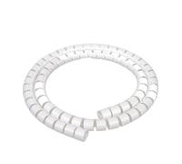 Thalawirefix Tubo di protezione for avvolgicavo a spirale da 1 metro, organizzatore di cavi for un'efficace gestione dei cavi Anti-Disordine(White,ID 22mm)