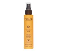 THALGO Spray solare idratante SPF 50+ protegge efficacemente viso e corpo dai raggi UVA/UVB, realizzato con filtri organici ecologici, biodegradabili