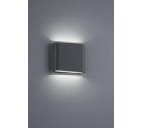 THAMES II APPLIQUE DA ESTERNO LED 5W 520lm, 3000K BI-EMISSIONE FUSIONE ALLUMINIO ANTRACITE OPACO IP54 L. 11,5CM