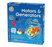 Thames & Kosmos , 665036, Motors & Generators, Experiment Kit, Build Your Own Electric Motor, Generate Electricity To Power A Light, 25 Experiments, Ages 8+