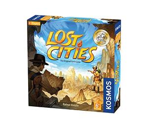 Thames & Kosmos 691821 Lost Cities: The Card Game, Who Will Discover The Ancient Civilizations?, Strategic Game, 2 Players, Ages 10+, 7.9'