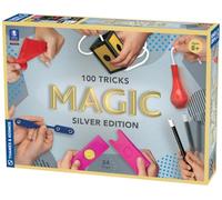 Thames & Kosmos , 698225, Magic: Silver Edition, 100 Tricks, Blow Your Friends And Family Away with These Amazing Magic Tricks, 24 Props, Ages 8+