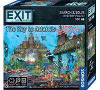 Thames & Kosmos EXIT: The Key to Atlantis Jigsaw Puzzle | Gioco di Escape Room per adulti e bambini, puzzle misterioso da 500 pezzi, sfida strategica, 1-4 giocatori, età 10+ | Avventura notturna per