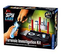 Thames & Kosmos Spy Labs Kit di indagine forense | Analizza le prove come un vero detective | Età 8+ | Giocattolo scientifico STEM per bambini | Esperimenti pratici in chimica, osservazione e