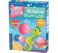 Thames & Kosmos Super Duper Bubble Gum Lab STEM Experiment & Activity Kit | Crea la tua deliziosa gomma da masticare in 3 gusti! | Informazioni sulla scienza dei materiali elastici | Ingredienti