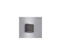 THAMES LAMPADA DA PARETE QUADRATA BIEMISSIONE ANTRACITE IP54 DA ESTERNI LED 3W LUCE 3000K