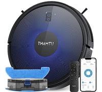 Thamtu G12 Smart Robot di aspirazione, potente potenza di aspirazione 2500Pa con navigazione dinamica e controllo app per peli di animali domestici