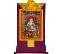 Thangka buddista , Arazzo buddista broccato Vajra Sattva tibetano buddista Thangka broccato opera d'arte for la meditazione Zen Home Decor(Purple,M)