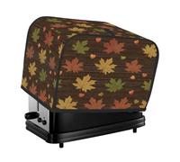 Thank gving - Copertura per tostapane in legno con foglie d'acero autunnali, copertura antipolvere per macchina del pane, piccolo elettrodomestico da cucina