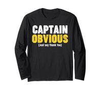 Thank You Captain Obvious Maglia a Manica