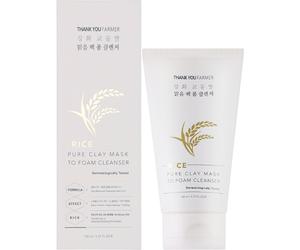 Thank You Farmer Rice Pure Clay, Maschera-Schiuma per il viso all'argilla