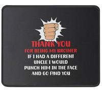 Thank You for Being My Brother Mousepad Piccolo Tappetino Scrivania Durevoli Tappetino per Mouse for Laptop Lavoro Accessori Scrivania 25X30Cm