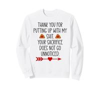 Thank You for Putting Up with My Shit Work Funny Coworker Felpa