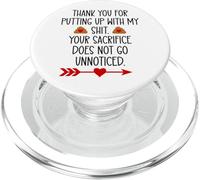Thank You for Putting Up With My Shit Work Funny Coworker PopSockets PopGrip per MagSafe