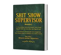 Thank You Gifts for Supervisor Appreciation Notebook, verde scuro