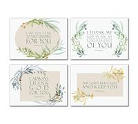 Thank You Inspirational Greeting Cards with Scripture - Pack of 24